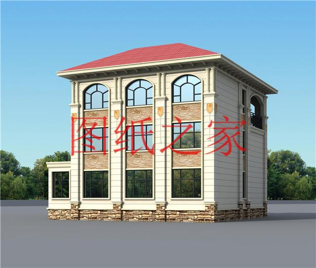 現(xiàn)代風三層別墅，布局合理，13X14米、14X13米的戶型非常接地氣！