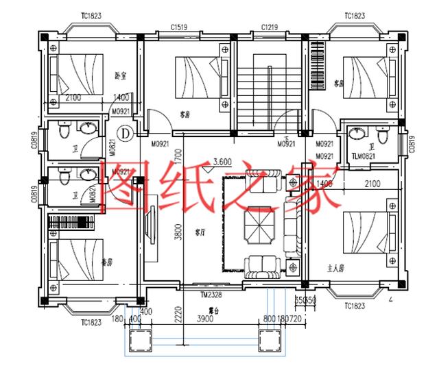 簡潔實用的農(nóng)村二層別墅，非常適合宅基地是長方形的家庭修建！