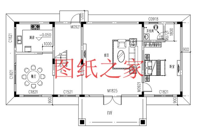 簡潔實用的農(nóng)村二層別墅，非常適合宅基地是長方形的家庭修建！