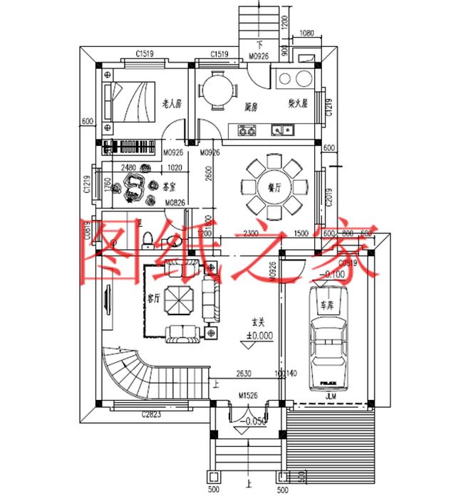 簡潔實用的農(nóng)村二層別墅，非常適合宅基地是長方形的家庭修建！