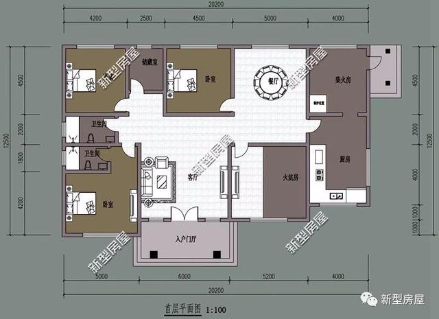 就怕貨比貨得扔，這6套農(nóng)村平層別墅戶型設(shè)計(jì)，應(yīng)該建哪個(gè)一目了然
