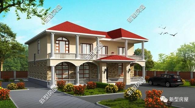 有了5套歐式農(nóng)村別墅圖紙，實現(xiàn)我的別墅夢就差宅基地和錢了！