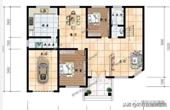 專(zhuān)為2024年建房者定制，7套帶車(chē)庫(kù)的農(nóng)村小別墅，第5套最美！