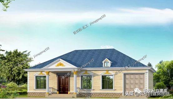 專(zhuān)為2024年建房者定制，7套帶車(chē)庫(kù)的農(nóng)村小別墅，第5套最美！