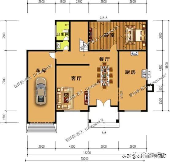 專(zhuān)為2024年建房者定制，7套帶車(chē)庫(kù)的農(nóng)村小別墅，第5套最美！