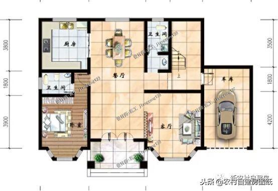 專(zhuān)為2024年建房者定制，7套帶車(chē)庫(kù)的農(nóng)村小別墅，第5套最美！