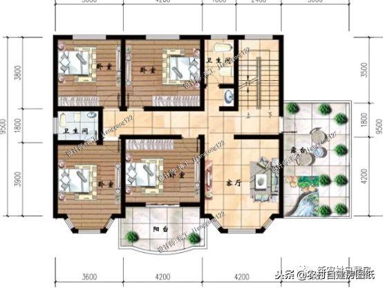 專(zhuān)為2024年建房者定制，7套帶車(chē)庫(kù)的農(nóng)村小別墅，第5套最美！