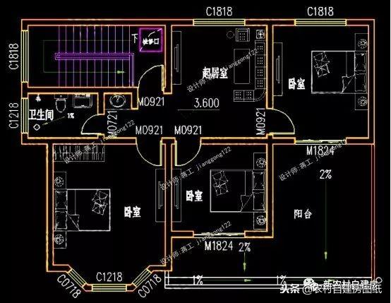 7套二三層別墅設(shè)計(jì)，都是100平，最適合農(nóng)村修建的是第5套！
