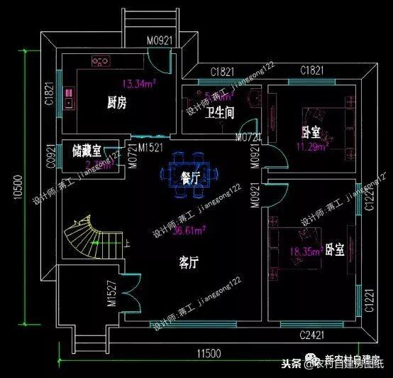 7套二三層別墅設(shè)計(jì)，都是100平，最適合農(nóng)村修建的是第5套！