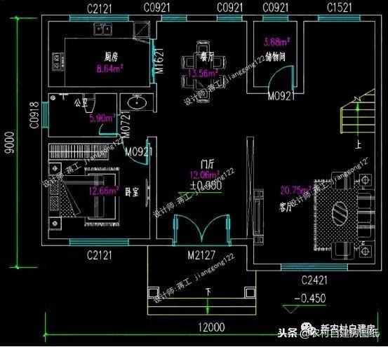 7套二三層別墅設(shè)計(jì)，都是100平，最適合農(nóng)村修建的是第5套！