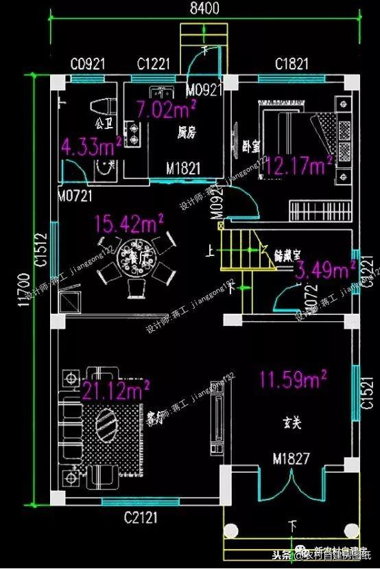 7套二三層別墅設(shè)計(jì)，都是100平，最適合農(nóng)村修建的是第5套！