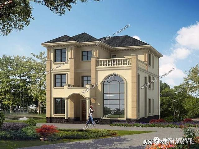 推薦12款三層農(nóng)村別墅戶型設(shè)計(jì)，豪華款和樸素款都有，第9款最好！