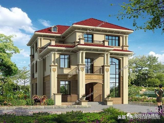 推薦12款三層農(nóng)村別墅戶型設(shè)計(jì)，豪華款和樸素款都有，第9款最好！