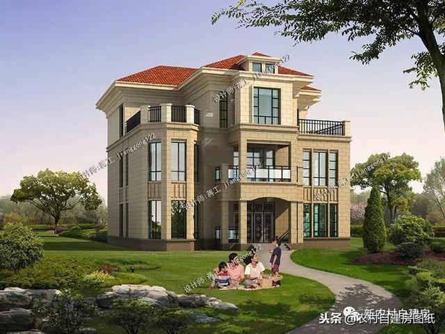 推薦12款三層農(nóng)村別墅戶型設(shè)計(jì)，豪華款和樸素款都有，第9款最好！