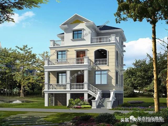 推薦12款三層農(nóng)村別墅戶型設(shè)計(jì)，豪華款和樸素款都有，第9款最好！