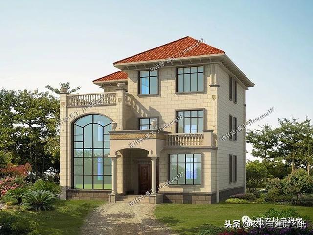 推薦12款三層農(nóng)村別墅戶型設(shè)計(jì)，豪華款和樸素款都有，第9款最好！