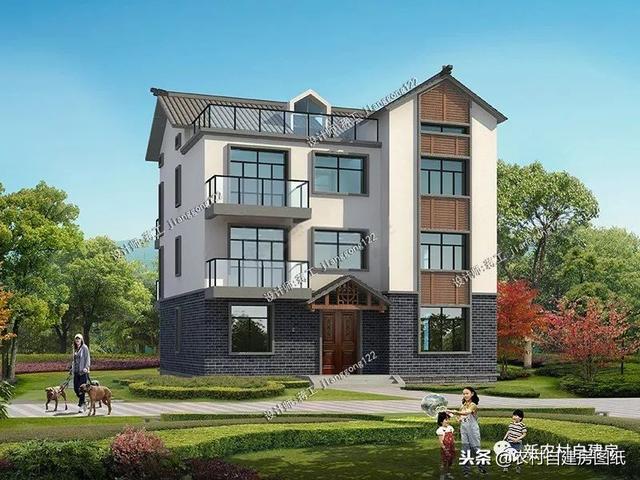 推薦12款三層農(nóng)村別墅戶型設(shè)計(jì)，豪華款和樸素款都有，第9款最好！