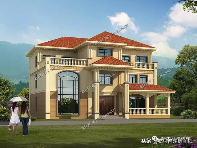 推薦12款三層農(nóng)村別墅戶型設(shè)計(jì)，豪華款和樸素款都有，第9款最好！