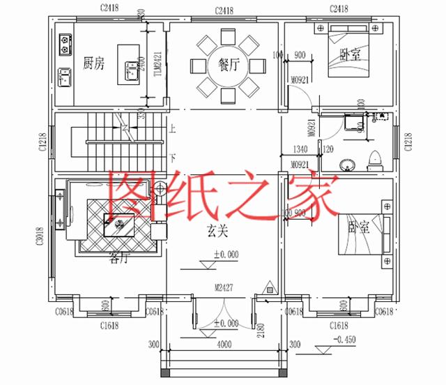 12X11米二層別墅，戶型方正造價20萬左右，非常經(jīng)濟(jì)實用！