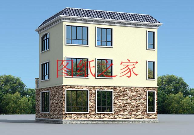 110平米左右的三層別墅，占地尺寸不到12X10米，一起來看看吧！