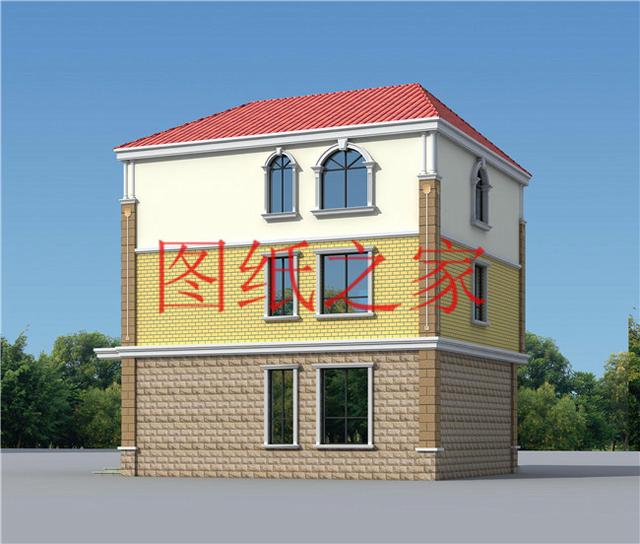 110平米左右的三層別墅，占地尺寸不到12X10米，一起來看看吧！