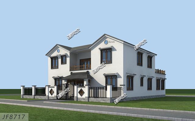 這套二層別墅設(shè)計，有庭有院還帶車庫，你確定不想要嗎