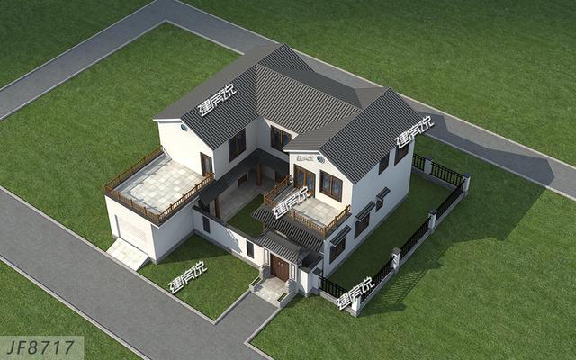 這套二層別墅設(shè)計，有庭有院還帶車庫，你確定不想要嗎