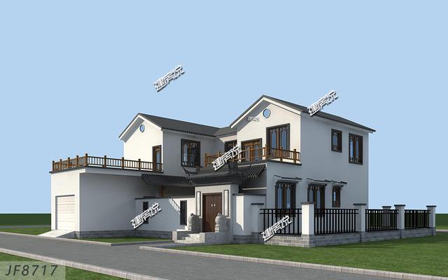 這套二層別墅設(shè)計，有庭有院還帶車庫，你確定不想要嗎