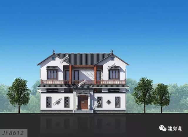 家里宅基地面積大，就蓋一棟四合院別墅，住得舒適又有面子