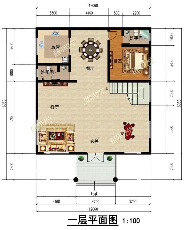 農(nóng)村自建三層別墅，帶落地窗，盡顯富貴氣派