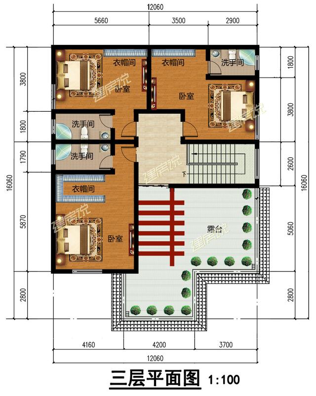 農(nóng)村自建三層別墅，帶落地窗，盡顯富貴氣派