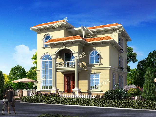 農(nóng)村自建三層別墅，帶落地窗，盡顯富貴氣派