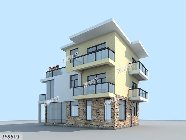 時(shí)尚現(xiàn)代的三層自建別墅，建起來絕對(duì)是村里最優(yōu)秀的！