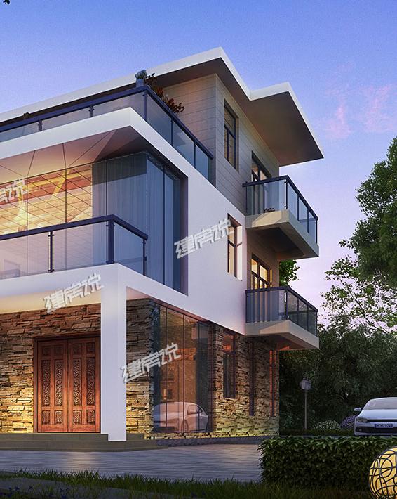 時(shí)尚現(xiàn)代的三層自建別墅，建起來絕對(duì)是村里最優(yōu)秀的！