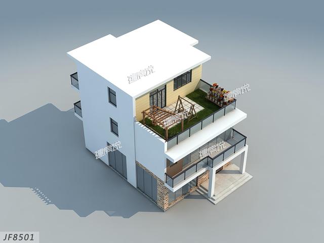 時(shí)尚現(xiàn)代的三層自建別墅，建起來絕對(duì)是村里最優(yōu)秀的！