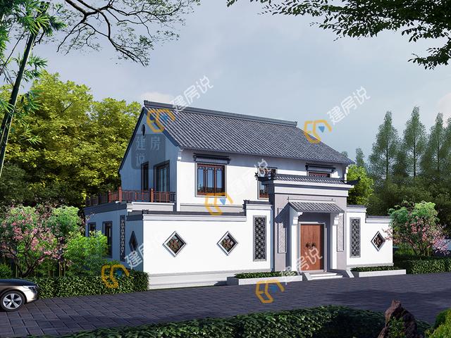 這套中式別墅設(shè)計還帶堂屋，舒適宜居接地氣，美麗動人！