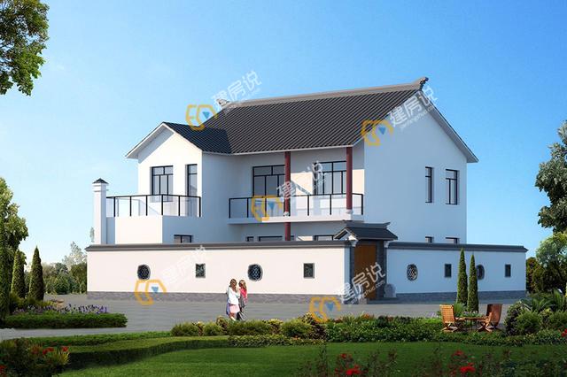 這套中式別墅設(shè)計還帶堂屋，舒適宜居接地氣，美麗動人！