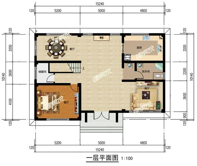 這套中式別墅設(shè)計還帶堂屋，舒適宜居接地氣，美麗動人！