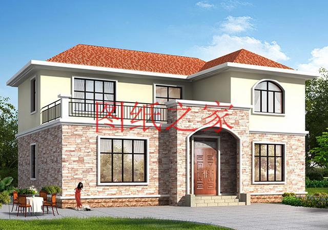 140平二層別墅，開間14米進(jìn)深10米左右，四面通透、好看又實用！