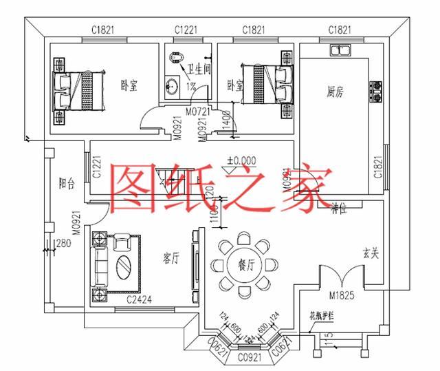 13X11米二層別墅，占地140平米造價(jià)只要25萬，非常美觀實(shí)用！