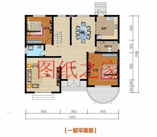13X11米二層別墅，占地140平米造價(jià)只要25萬，非常美觀實(shí)用！