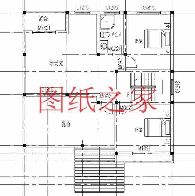 12X14米、14X12米兩種尺寸的三層別墅，適合人口較多的家庭修建！
