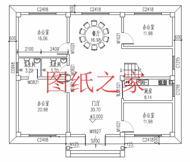 12X14米、14X12米兩種尺寸的三層別墅，適合人口較多的家庭修建！