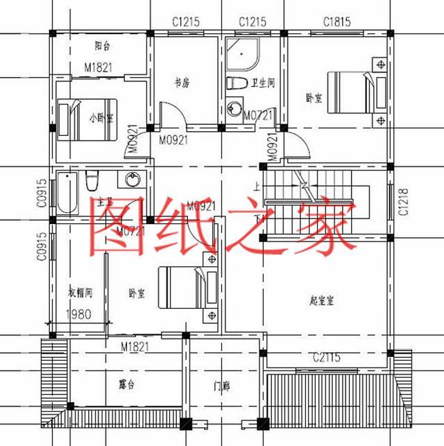 12X14米、14X12米兩種尺寸的三層別墅，適合人口較多的家庭修建！
