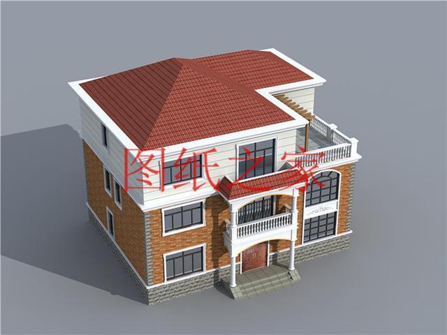 12X14米、14X12米兩種尺寸的三層別墅，適合人口較多的家庭修建！