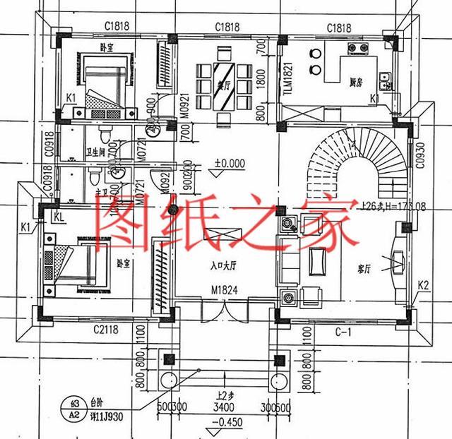 12X14米、14X12米兩種尺寸的三層別墅，適合人口較多的家庭修建！