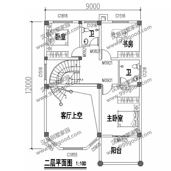 開(kāi)間不到9米的農(nóng)村三層別墅設(shè)計(jì)，占地100平米造價(jià)只要30萬(wàn)！