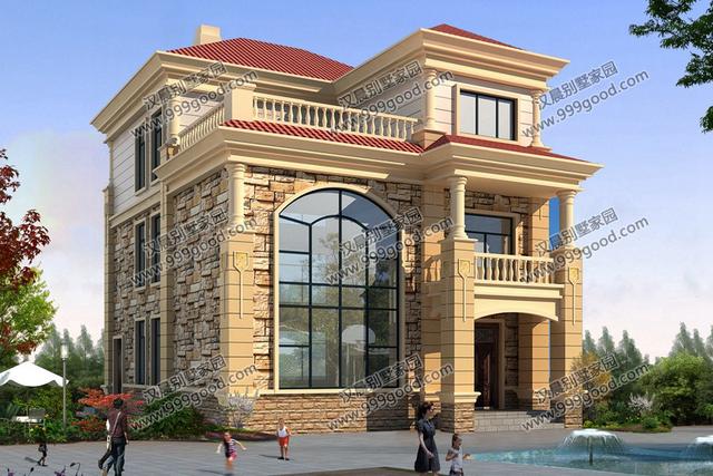 開(kāi)間不到9米的農(nóng)村三層別墅設(shè)計(jì)，占地100平米造價(jià)只要30萬(wàn)！