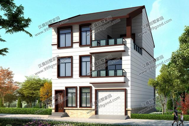 開(kāi)間不到9米的農(nóng)村三層別墅設(shè)計(jì)，占地100平米造價(jià)只要30萬(wàn)！