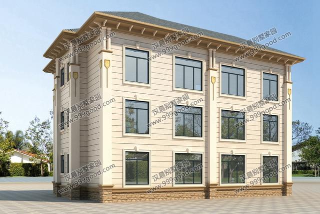 非常經(jīng)典的三層別墅設(shè)計(jì)圖紙，美觀大氣，看一眼都想蓋！